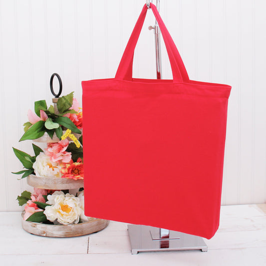Glamadom Tote Cotton Bag - Red